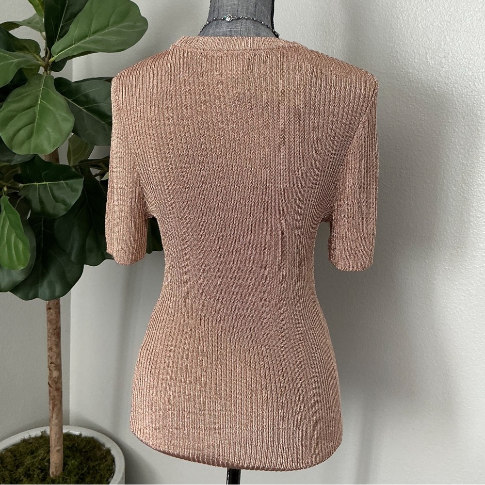 H&M Metallic Rib Knit Top - Picture 5 of 10